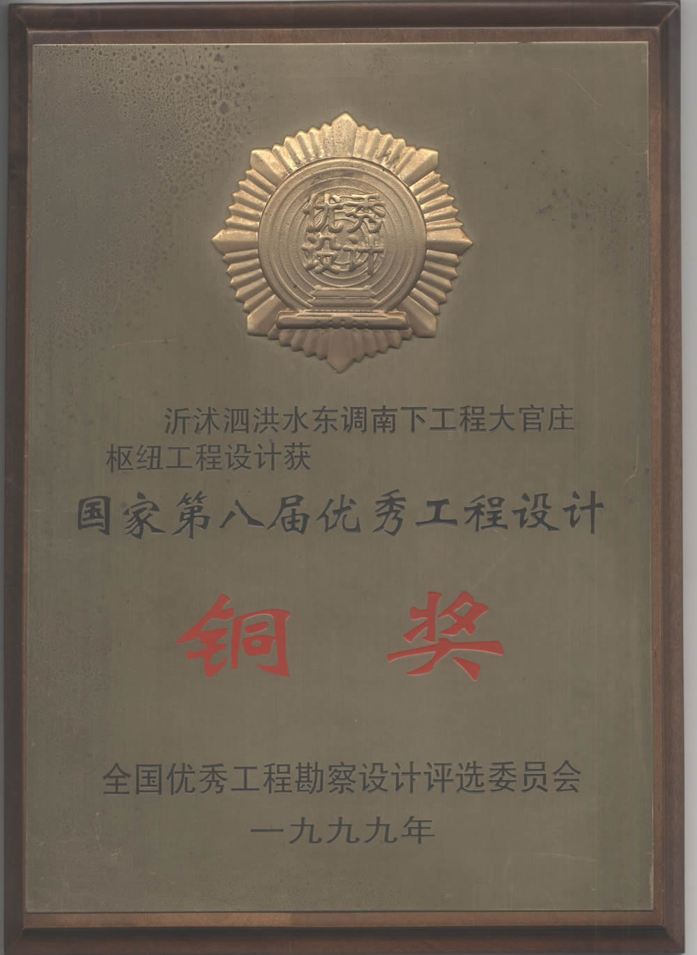 沂沭泗洪水東調(diào)南下工程大官莊樞紐工程設(shè)計-1999全國優(yōu)秀工程設(shè)計銅獎