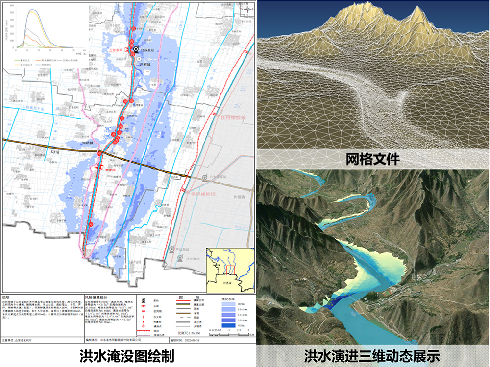 完成骨干河道洪水風(fēng)險(xiǎn)圖及中小河流洪水淹沒(méi)圖20余項(xiàng)